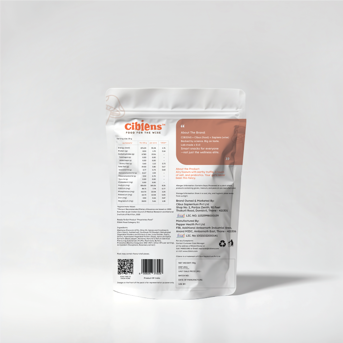 SALTY TRUFFLE PROBIOTIC MAKHANA