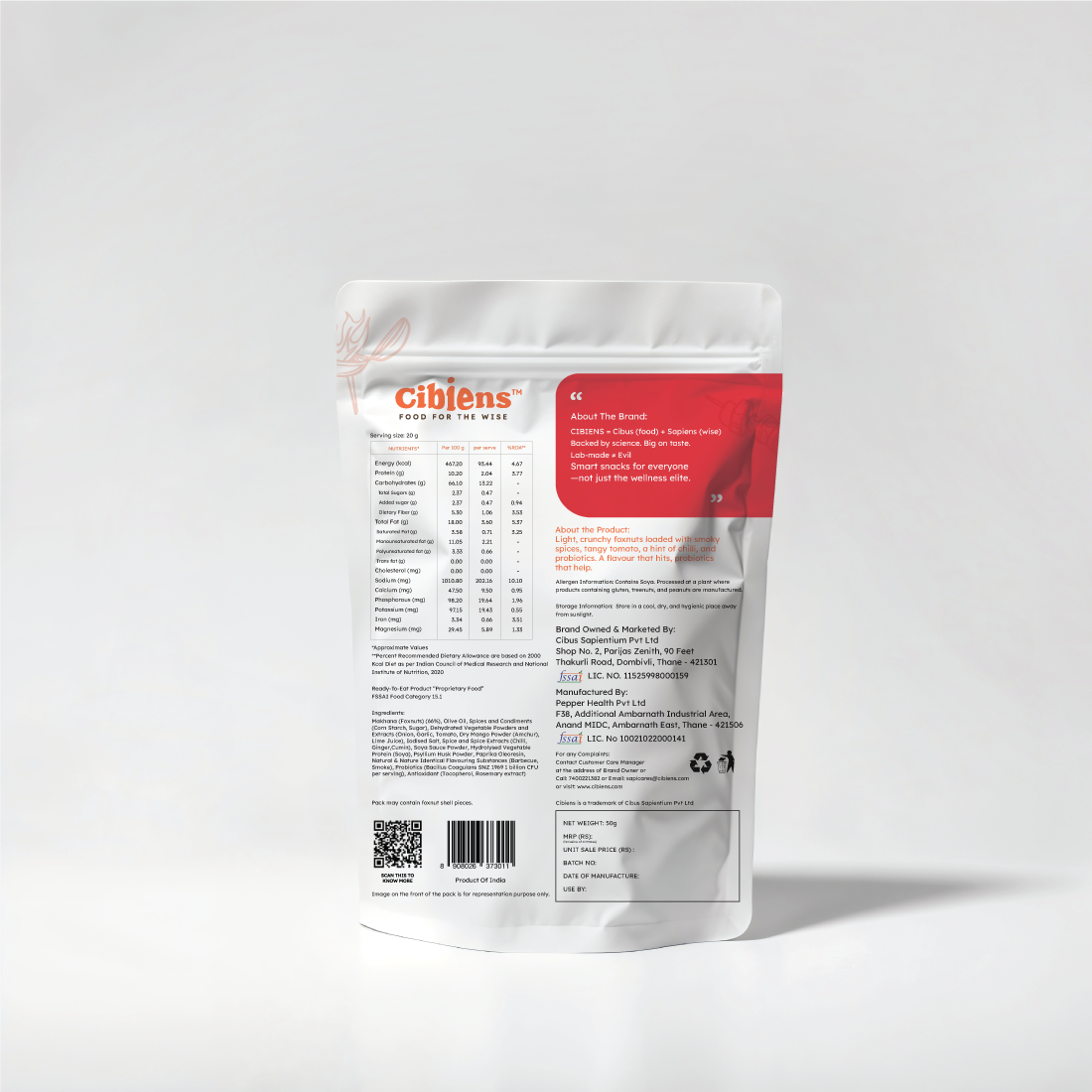 SMOKY BARBECUE PROBIOTIC MAKHANA